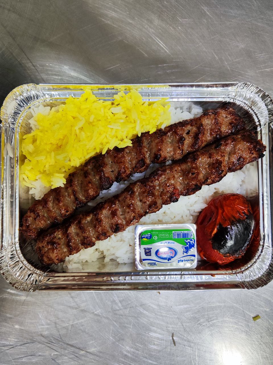 چلوکباب کوبیده